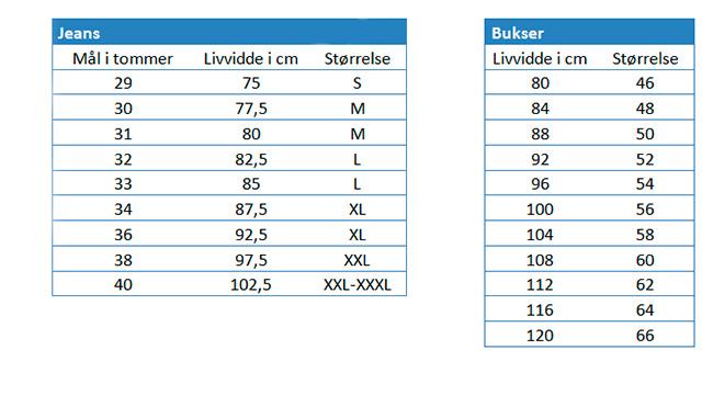 hvad svarer str 30 til i bukser hvad svarer str 30 til i bukser